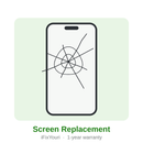 Repair Service Third-Party Replacement Glass & LCD iPhone 16 Plus Glass Repair iFixYouri