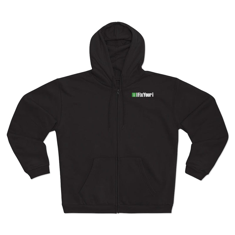 Hoodie Black / XS Unisex Hooded Zip Sweatshirt Printify